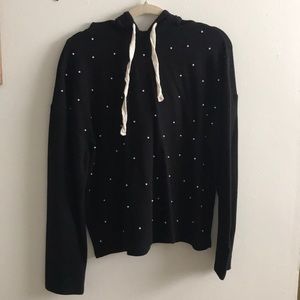 Zara pearl studded hoodie